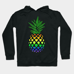 LGBT Pride Hearts Filled Pineapple Hoodie